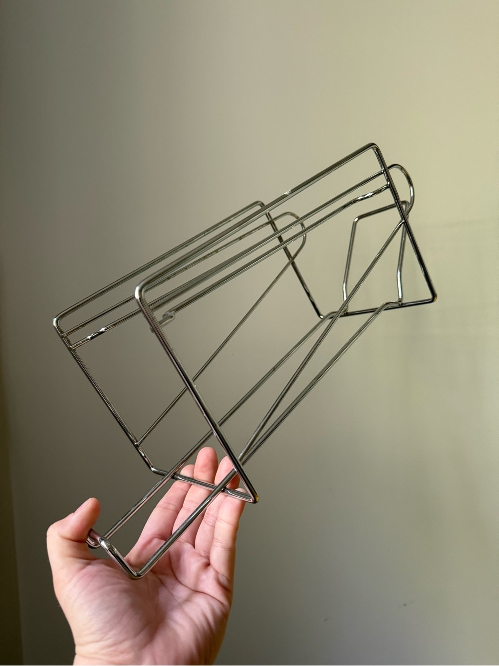 Beverage Soda Pop Can Fridge Dispenser Holder Chrome Metal Organizer